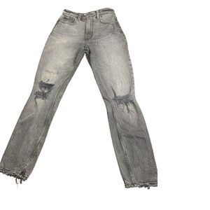 Abercrombie & Fitch High Rise, Skinny Gray Jeans